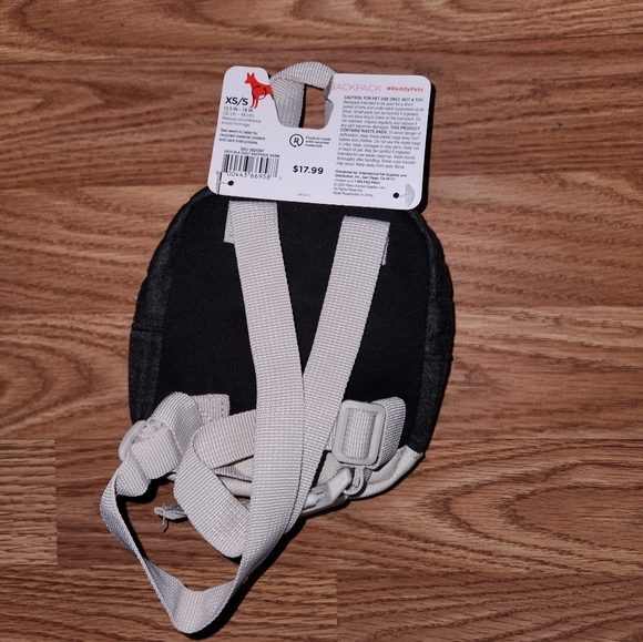 Small black and grey dog backpack - Picture 2 of 4